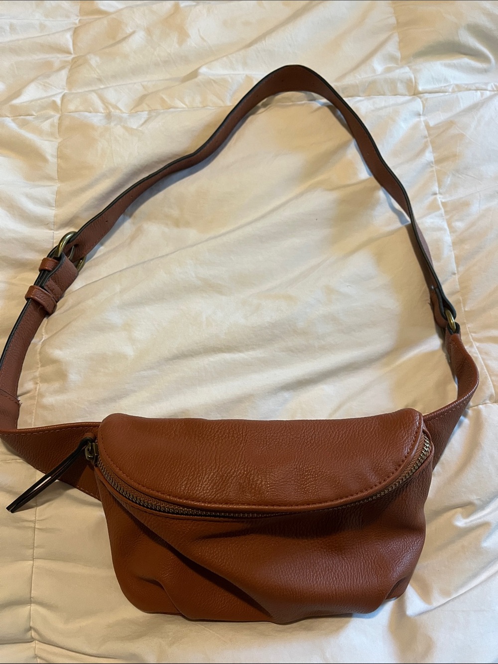 Universal Thread Tan Leather Mini Belt Bag
